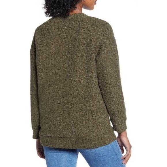 Caslon Faux Shearling Teddy Sweater - Picture 2 of 3